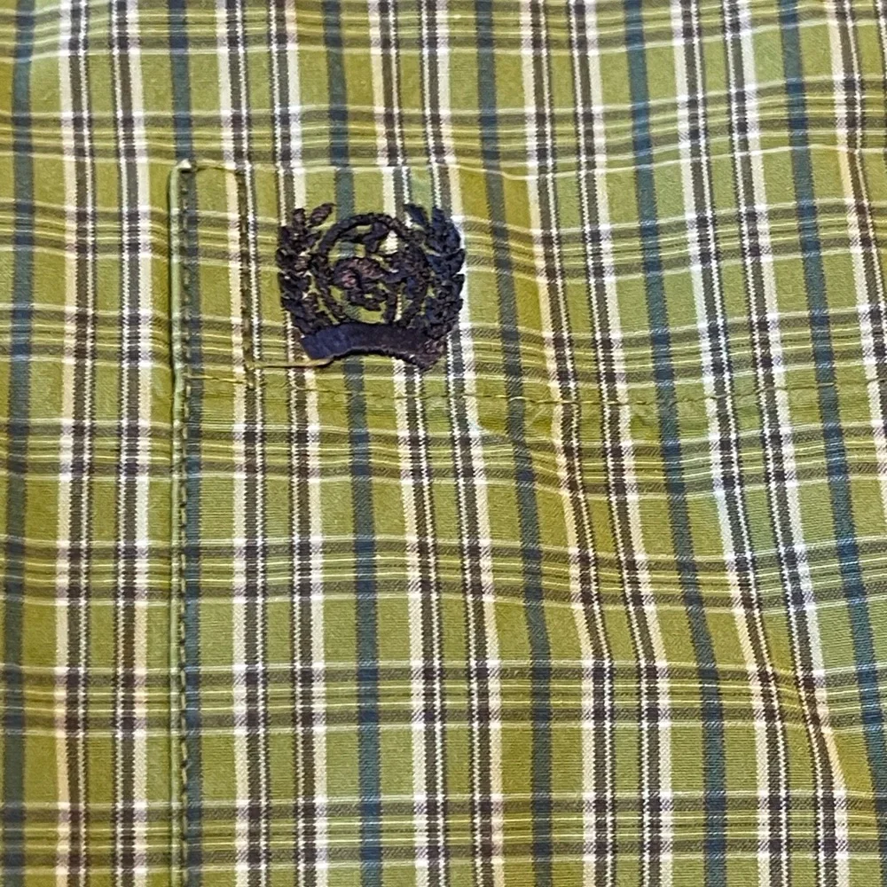 Cinch Men's Green Plaid Button-Down Shirt‎ Size Medium cowboy western